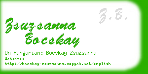 zsuzsanna bocskay business card